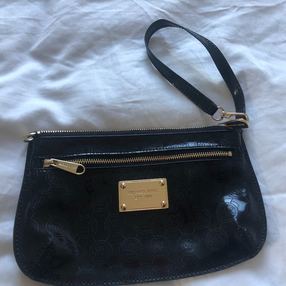 Michael Kors Black Wristlet